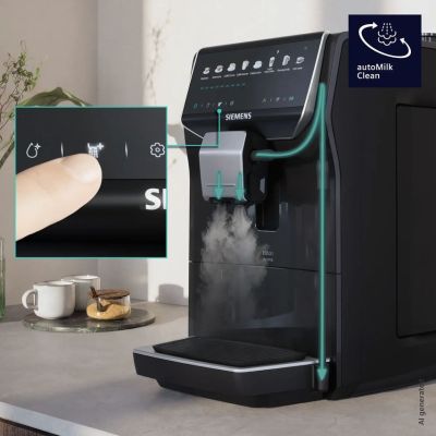 7. Siemens EQ500 iAroma TP553E07 15-Bar-Espressomaschine | Klavierlack