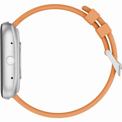 7. GRAVITY GT18-4 Herren-Smartwatch, orangefarbenes Silikonarmband + schwarzes Armband