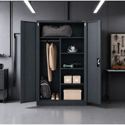 4. Iron Mate SATURN Metall-Werkzeugschrank 185x90x45 Anthrazit RAL7016