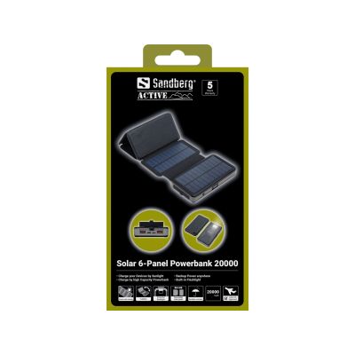 6. Sandberg 420-73 Powerbank Lithium-Polymer (LiPo) 20000 mAh Schwarz