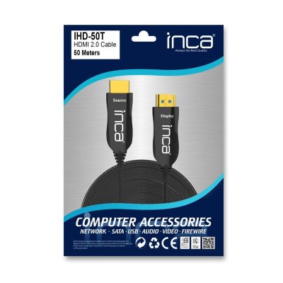 9. INCA HDMI-Kabel IHD-50T 2.0 Verbindungskabel 4K, 30Hz, 50m Einzelhandel