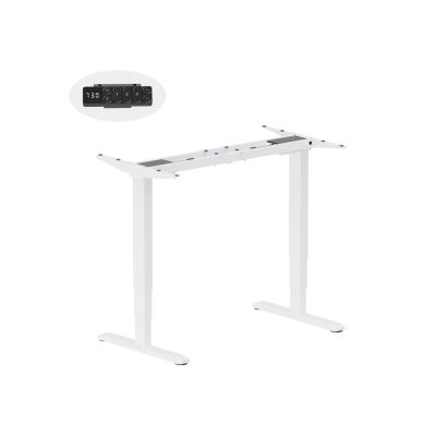 2. Equip 650814 Stehtischgestell, elektrisch betrieben, 2 Beine, weiß