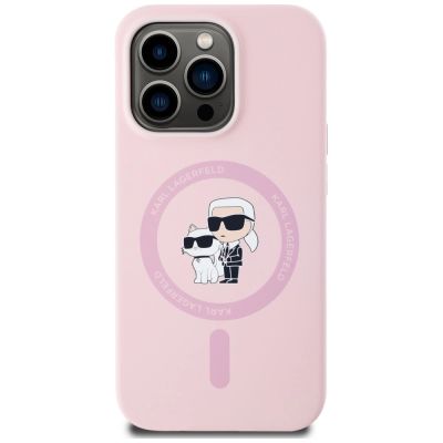 3. Karl Lagerfeld Silikon Karl&Choupette MagSafe Case für iPhone 14 Pro Max - Pink