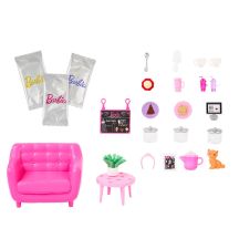 Barbie Entspannungs-im-Café-Set + Puppe HKT94