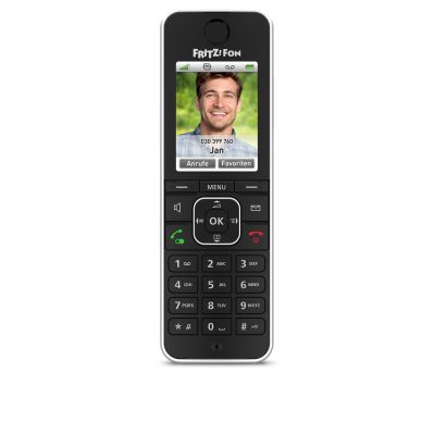 4. FRITZ!Fon C6 DECT-Telefon Anrufername und -identifizierung Schwarz