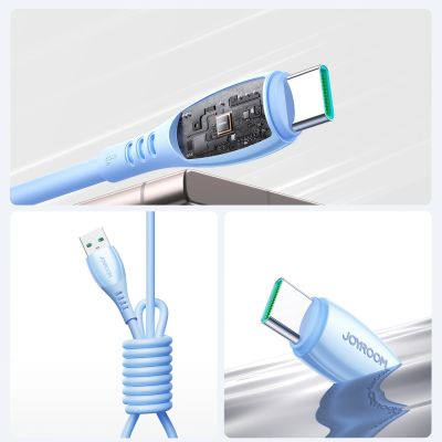 11. Joyroom S-A59 Vibrant Series 3A USB-A-auf-USB-C-Kabel 1,2 m – blau