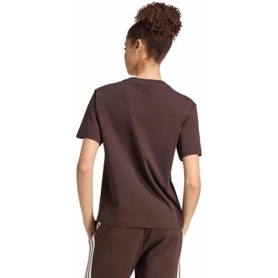 3. adidas Essentials Damen-T-Shirt mit kleinem Logo, braun, KX0795