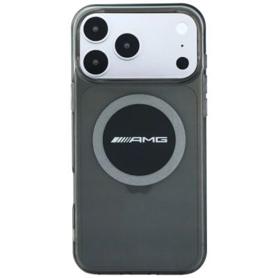 3. Mercedes AMG IML Transparent Bicolor Block MagSafe Hülle für iPhone 18 Pro Max / 17 Pro Max – Schwarz und Grau