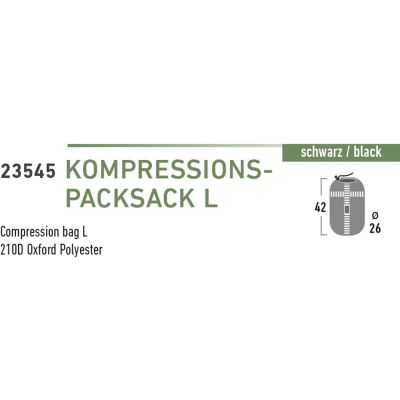 3. High Peak Kompressionssack (42x26cm) Größe L 23545