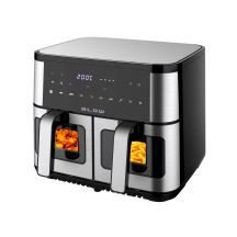 Heißluftfritteuse Blow 2500W 9L fettfreie Fritteuse, Zweikammer-Modell