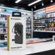 6. Wozinsky W11-B 10000mAh 10W Powerbank mit integrierten Kabeln und Taschenlampe – Schwarz