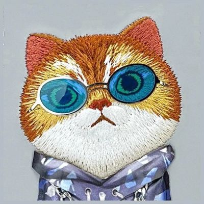 11. Nimmy Glasses Cool Cat iPhone 15 Hülle - Grau