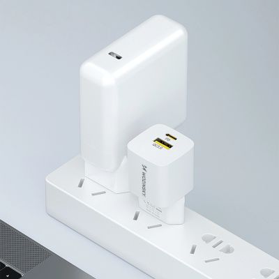 13. Wozinsky WWCEAC GaN USB-A USB-C 33W Wandladegerät - Weiß