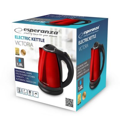 5. ESPERANZA Wasserkocher Victoria 1,8 l Rot EKK113R