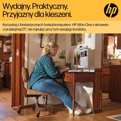 3. HP All-in-One 27-cr0204nw Ryzen 7 7730U 27,0" FHD IPS 300 Nits AG 16 GB DDR4 3200 SSD 512 Radeon Vega 8 LAN Kamera 1080p + IR Kein Betriebssystem Gehäuse Weiß 2 Jahre