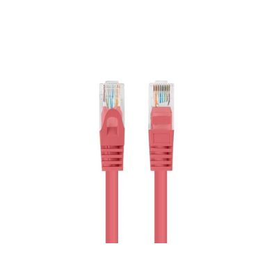 2. Patchkabel Kat. 6 UTP 0,25 m rot, von Fluke geprüft, Lanberg, 10er-Packung