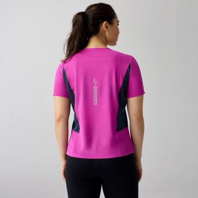 2. High Point Kurzarm-Laufsweatshirt 2.0 für Damen in Rosa