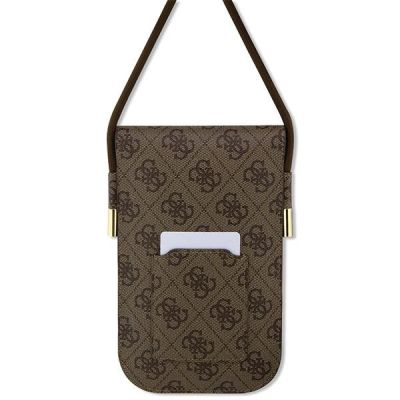 2. Guess 4G Metal Script Logo Handtasche – braun