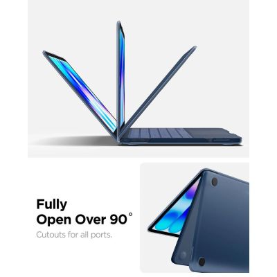 10. Spigen AirSkin Hülle für MacBook Neo 13" 2026 - Mattes Marineblau
