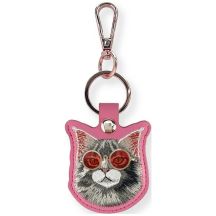 Nimmy Brillenetui mit Katzen-Tracker – cool und niedlich – Rosa