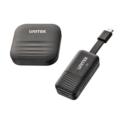 4. UNITEK Drahtloser HDMI-Transmitter bis zu 50 m, USB-C, Schwarz