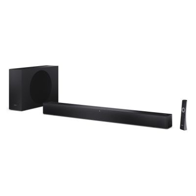 Sharp 2.1 Dolby Atmos/DTS Virtual:X Soundbar mit schlankem kabellosem Subwoofer | HT-SBW310 Lautsprecher | 330 W | Bluetooth-Konnektivität | Kabellose Verbindung