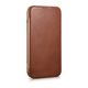 5. iCarer CE Oil Wax Premium Leather Folio Case iPhone 14 Plus magnetische Klapphülle MagSafe braun (AKI14220707-BN)