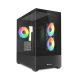 10. Sharkoon MK6 RGB Micro-ATX Gehäuse, 1x Glas, Schwarz