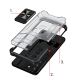 7. Crystal Ring Case robuste Kickstand TPU/PC Panzer Handyhülle Hard Case für Samsung Galaxy S22+ (S22 Plus) grün