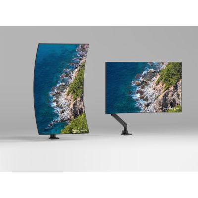 7. Manhattan 462594 Monitorhalterung/Ständer 144,8 cm (57") Schreibtisch Schwarz