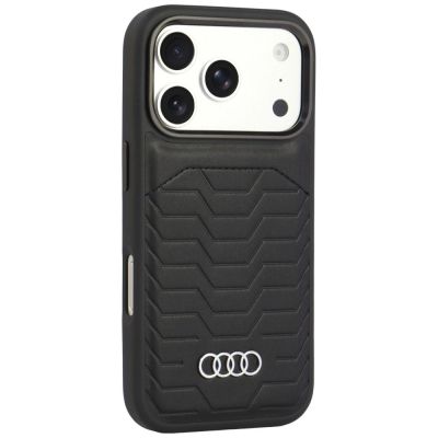 2. Audi GT MagSafe-Hülle aus Kunstleder für iPhone 18 Pro / 17 Pro – Schwarz