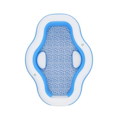 18. Bestway 54409 Aufstellpool, aufblasbarer Pool, oval, blau-weiß