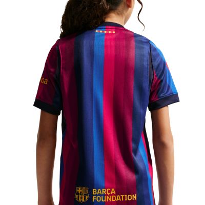 4. Nike FC Barcelona Heimtrikot für Kinder 2026/27, Burgunderrot/Blau, II1624 683