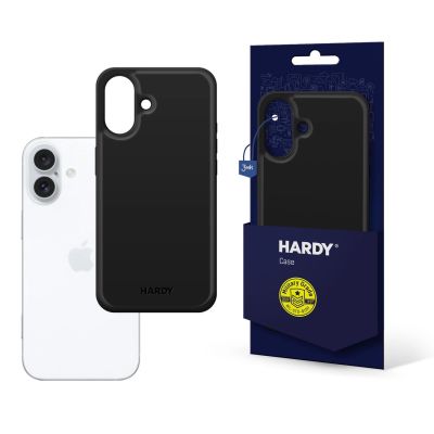 3mk Hardy Apple Silky Leather MagCase für Apple iPhone 16 Plus - Schwarz