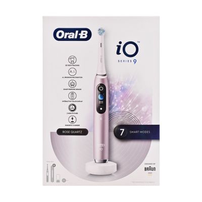 3. Oral-B iO Series 9 Zahnbürste mit Rosenquarz-Finish