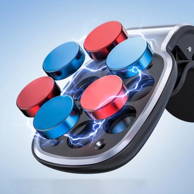 11. Acefast D16 Magnetische Auto-Lüftungshalterung - Kein MagSafe erforderlich - Grau