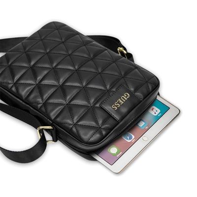 4. Guess Gesteppte 10" Tablet-Tasche - Schwarz