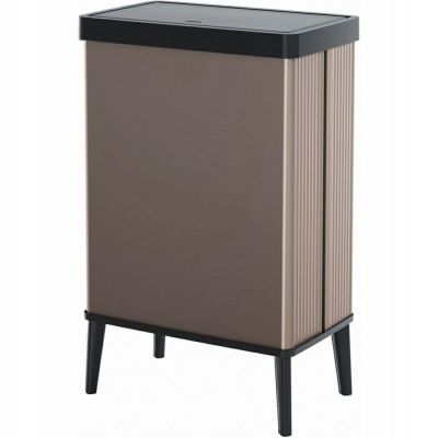Curver Verto Abfalleimer 54L hoch, Perlmuttrosa