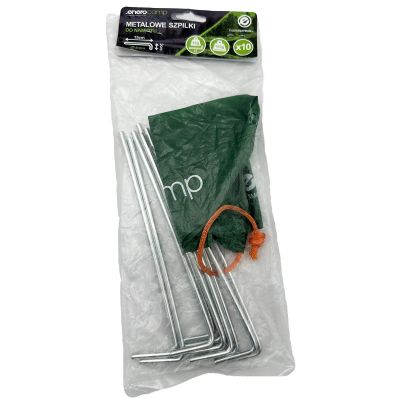 5. Zeltnägel 18 cm (15 + 3 cm) Set mit 10 Stück Metall