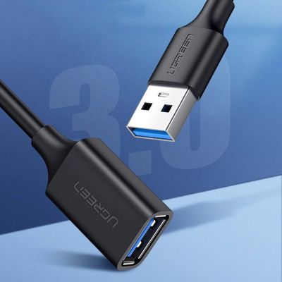 9. Ugreen USB-A (männlich) - USB-A (weiblich) Adapter Verlängerungskabel USB 3.0 5Gb/s 0,5m schwarz (US129)