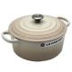 Le Creuset Signature Bräter rund 22 cm Baisercreme (21177227164430)