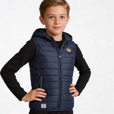 5. Geographical Norway Vatika Hood EO 233 Jr Weste WW2008E/GNO-Navy