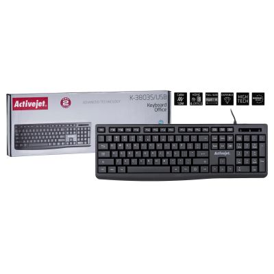 Activejet K-3803S USB-Kabeltastatur