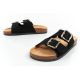 8. Lee Cooper Damen-Slipper, schwarzes Wildleder, bequem, leicht