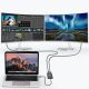 3. Choetech Adapterstecker Adapter USB Typ C Thunderbolt 3 (40Gbps) - 2x DisplayPort 4K 60Hz schwarz (HUB-D03)