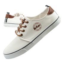 Lee Cooper Herren-Sportschuhe, modische weiße Sneaker, bequem