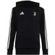 adidas Juventus Turin Hoodie für Kinder, schwarz, KF9867