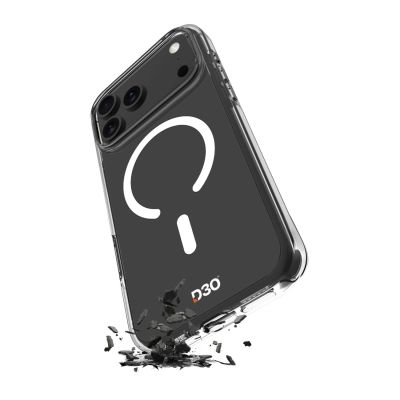 Puro Impact Clear D3O TPU+PC Hülle kompatibel mit MagSafe für iPhone 17 Pro Max - Transparent