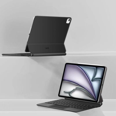 6. Tech-Protect Smartcase Magnetic mit Tastatur für iPad Pro 12,9" 2020 / 2021 / 2022 / iPad Air 13" 2024 / 2025 - Schwarz