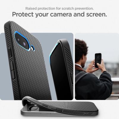 15. Spigen Liquid Air Case für Google Pixel 9A - Mattschwarz